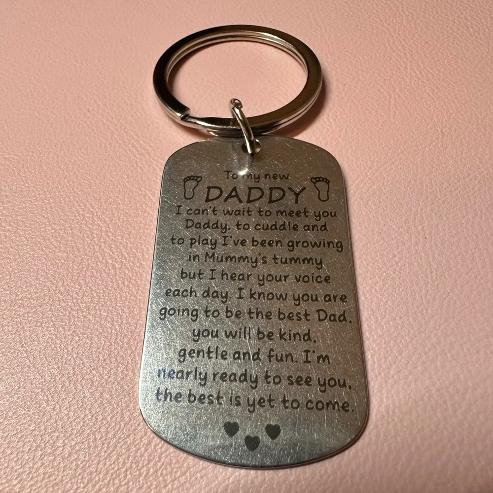 Key ring for new dad